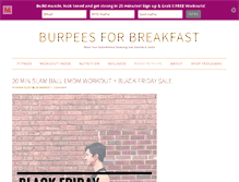 Tablet Screenshot of burpeesforbreakfast.com